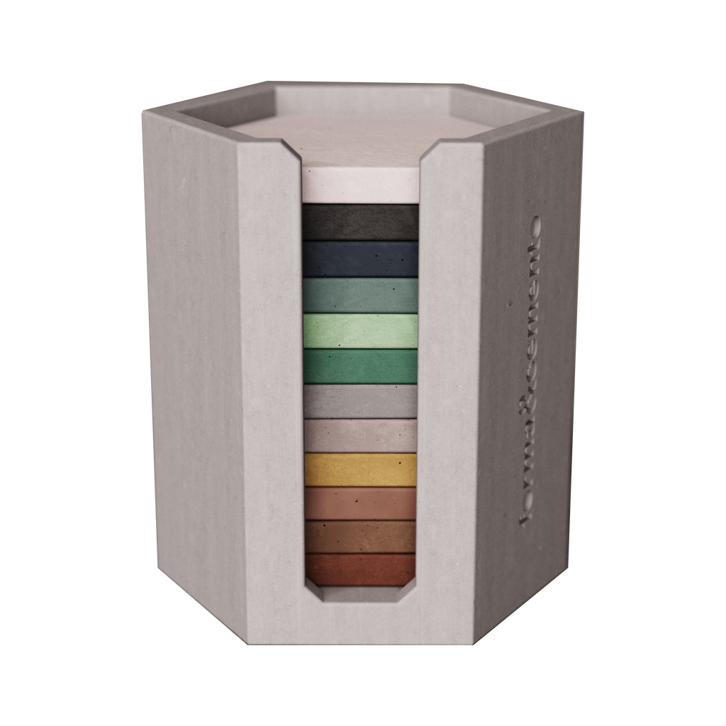 Color Collection Display Concrete Samples Forma&Cemento