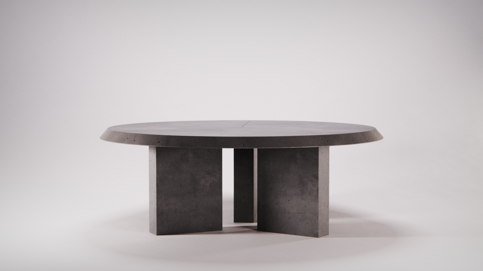 Cabrera concrete deals round dining table
