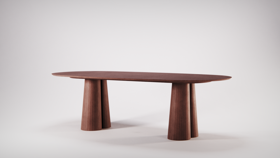 Fusto Dining Table - Oval shape